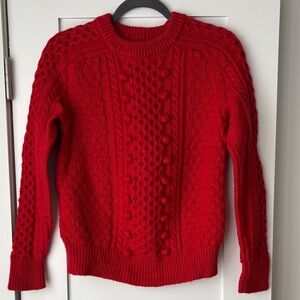 J.Crew Women’s Cable Knit Pom Pom Sweater